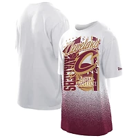 T-shirt blanc New Era Cleveland Cavaliers Injection Sport Classics pour homme