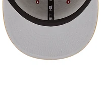 Men's New Era Wine/Gold Cleveland Cavaliers 2-Tone 59FIFTY Fitted Hat