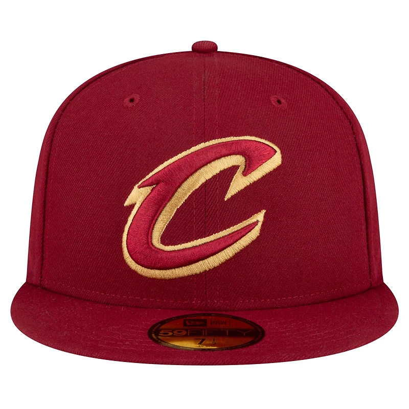 NWE CAVS WINE NEW NBA OFFICIAL TEAM COLOR 59FIFTY HATMENHIC