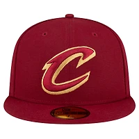 NWE CAVS WINE NEW NBA OFFICIAL TEAM COLOR 59FIFTY HATMENHIC