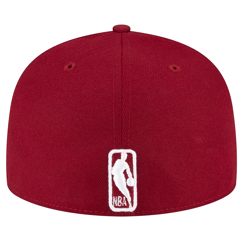 NWE CAVS WINE NEW NBA OFFICIAL TEAM COLOR 59FIFTY HATMENHIC