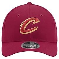 Casquette ajustable New Era 9FORTY Stock M-Crown pour homme, couleur vin, Cleveland Cavaliers