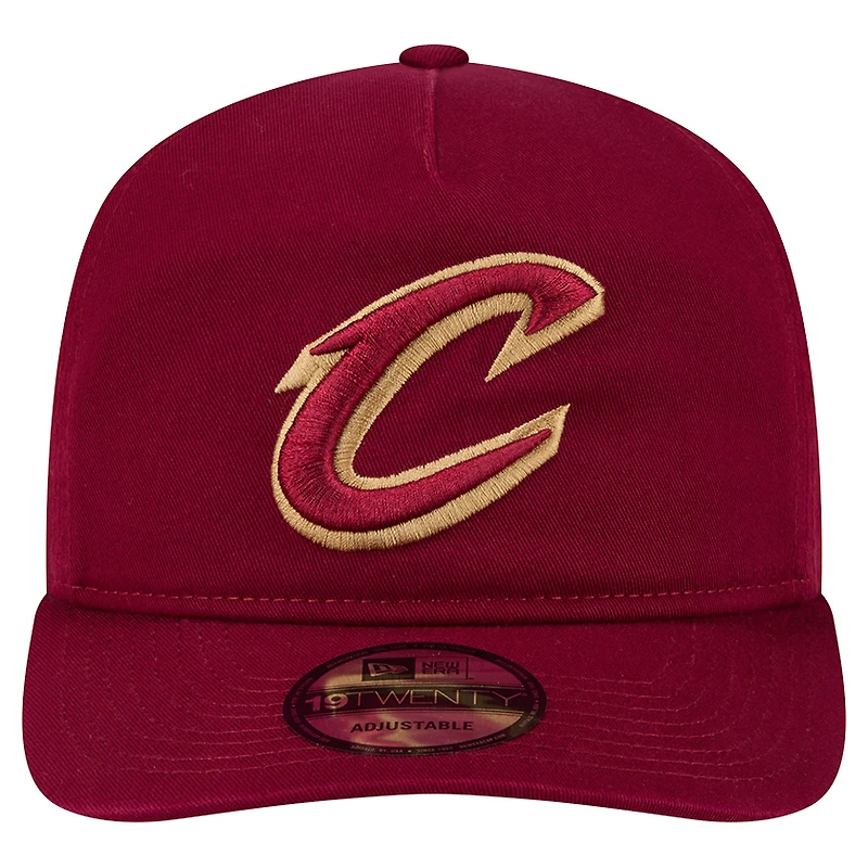 Men's New Era  Wine Cleveland Cavaliers Cotton 19TWENTY Adjustable Hat