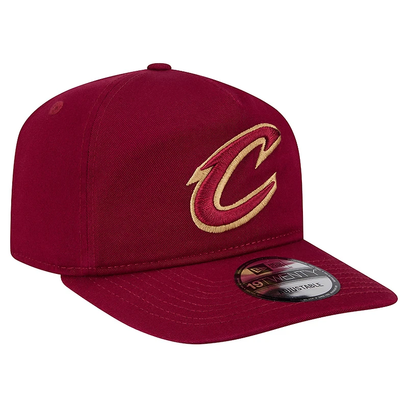 Men's New Era  Wine Cleveland Cavaliers Cotton 19TWENTY Adjustable Hat