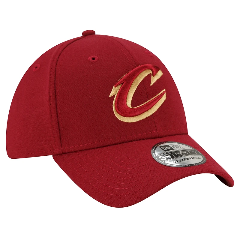 NWE CAVS MAROON NEW NBA OFFICIAL TEAM COLOR STK 39THIRTY HATMENFLX