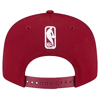 Men's New Era Wine Cleveland Cavaliers Official Team Color 9FIFTY Snapback Hat