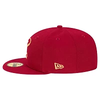 Men's New Era  Wine Cleveland Cavaliers Team 59FIFTY Fitted Hat