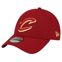 Casquette réglable New Era Wine Cleveland Cavaliers The League 9FORTY pour hommes