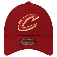 Casquette réglable New Era Wine Cleveland Cavaliers The League 9FORTY pour hommes