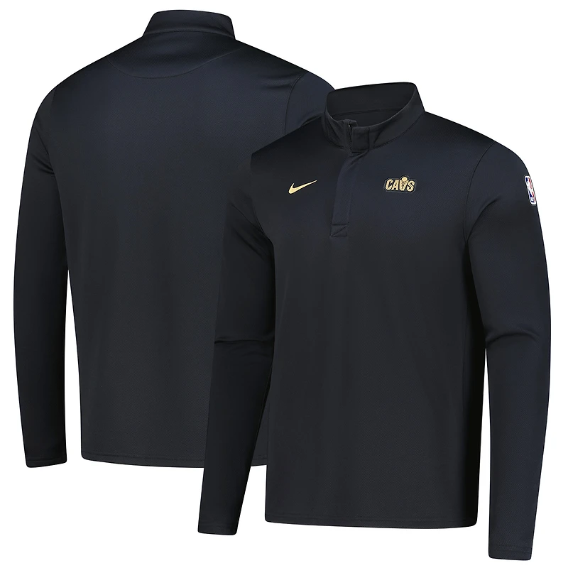 Haut Nike Wine Cleveland Cavaliers 2025/26 Authentic Coaches Dri-Fit à quart de zip pour homme