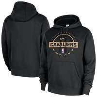 Sweat à capuche Nike noir Cleveland Cavaliers 2025/26 Authentic Practice Club pour homme