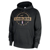 Sweat à capuche Nike noir Cleveland Cavaliers 2025/26 Authentic Practice Club pour homme