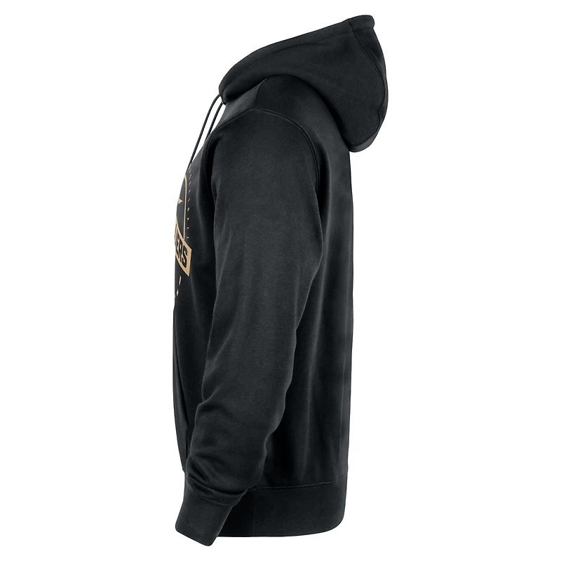 Sweat à capuche Nike noir Cleveland Cavaliers 2025/26 Authentic Practice Club pour homme