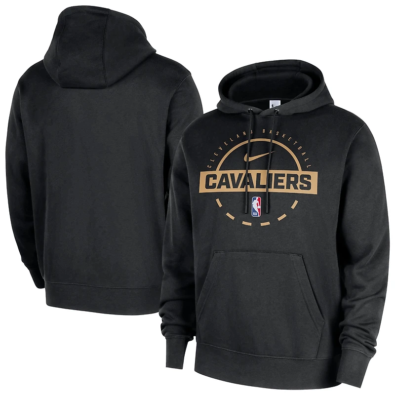 Sweat à capuche Nike noir Cleveland Cavaliers 2025/26 Authentic Practice Club pour homme