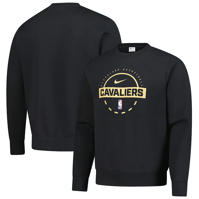 Sweat-shirt Nike noir authentique d'entraînement Cleveland Cavaliers 2025/26 pour homme