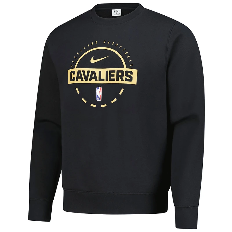 Sweat-shirt Nike noir authentique d'entraînement Cleveland Cavaliers 2025/26 pour homme