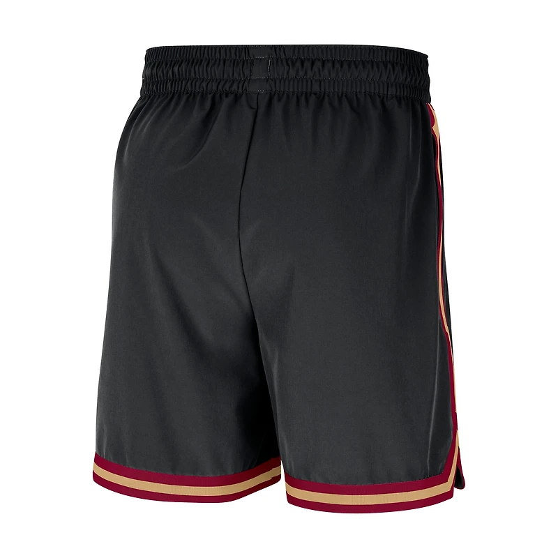 Men's Nike Black Cleveland Cavaliers Authentic Practice DNA Woven Performance Shorts