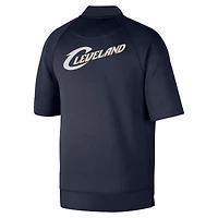 Men's Nike Navy Cleveland Cavaliers Classic Edition Hardwood Classics Authentic On-Court Game Full-Zip Jacket