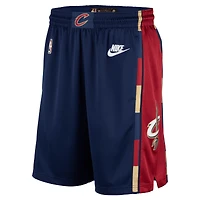 Men's Nike Navy Cleveland Cavaliers Classic Edition Hardwood Classics Swingman Shorts