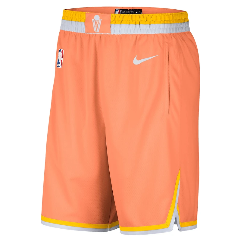 Men's Nike  Orange Cleveland Cavaliers 2025/26 City Edition Remix Dri-FIT Swingman Shorts