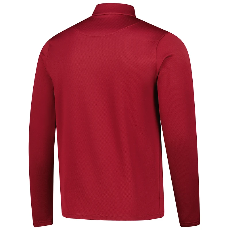 Haut Nike Wine Cleveland Cavaliers 2025/26 Authentic Coaches Dri-Fit à quart de zip pour homme