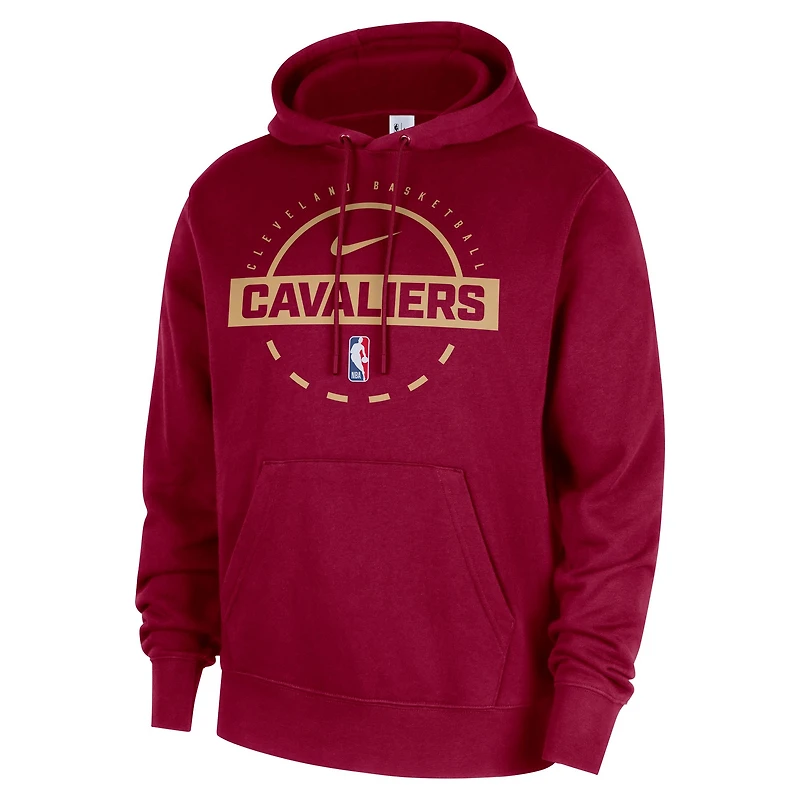 Sweat à capuche Nike Wine Cleveland Cavaliers 2025/26 Authentic Practice Club pour homme