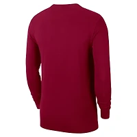 T-shirt d'entraînement à manches longues Nike Wine Authentic Cleveland Cavaliers pour homme