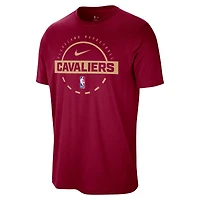 Men's Nike  Wine Cleveland Cavaliers Authentic Practice T-Shirt