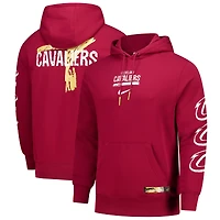Men's Nike Wine Cleveland Cavaliers Courtside Club Premium Hoodie