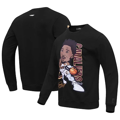 Sweat à capuche Pro Standard Donovan Mitchell Avatar Cleveland Cavaliers noir pour homme