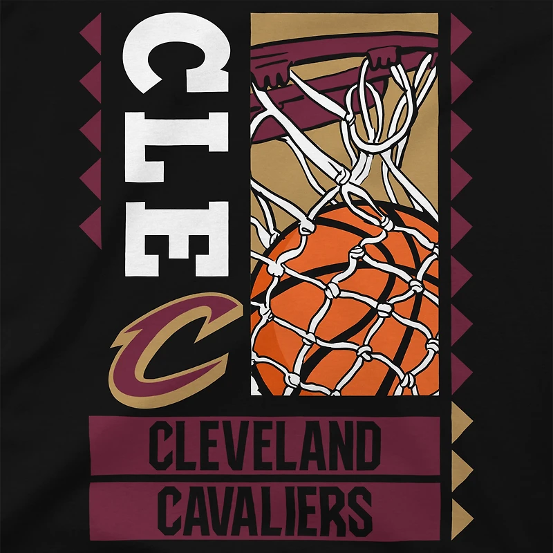 Men's Stadium Essentials Black Cleveland Cavaliers Ballin T-Shirt