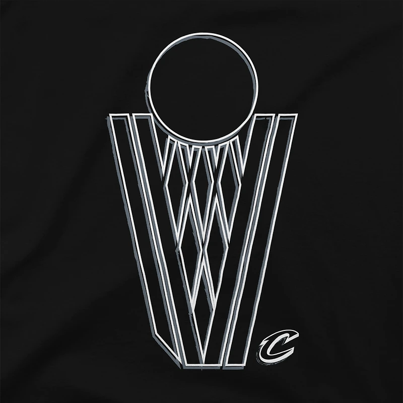 T-shirt noir Stadium Essentials pour homme, Cleveland Cavaliers, Mono Element