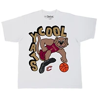 T-shirt oversize blanc Stadium Essentials pour homme, motif mascotte NBA x Staycool des Cleveland Cavaliers
