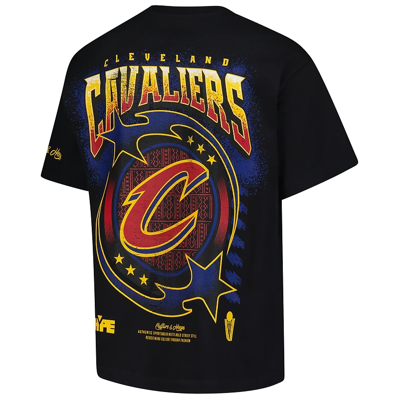 Men's Two Hype Black Cleveland Cavaliers Drip & Dime Collection Premium T-Shirt