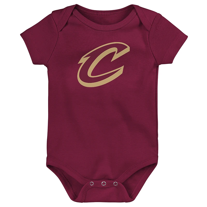 Newborn Outerstuff  Wine Cleveland Cavaliers Primary Logo Bodysuit