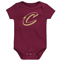 Newborn Outerstuff  Wine Cleveland Cavaliers Primary Logo Bodysuit