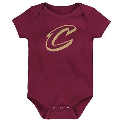 Newborn Outerstuff  Wine Cleveland Cavaliers Primary Logo Bodysuit
