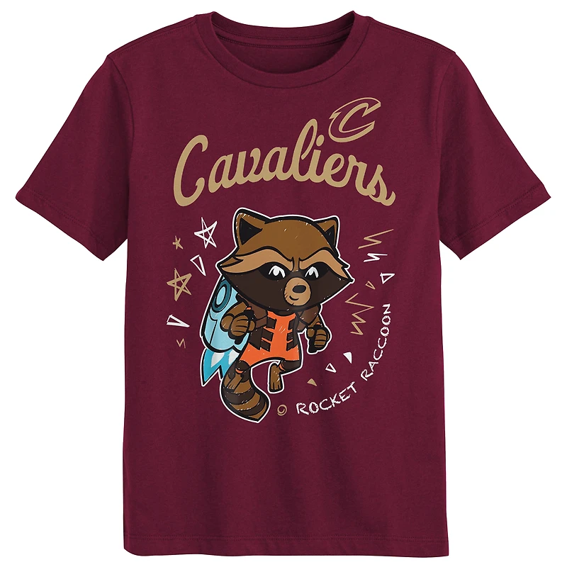 Ensemble de t-shirts deux pièces pour enfants d'âge préscolaire Cleveland Cavaliers Gardiens la Galaxie