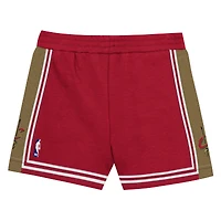 Preschool Mitchell & Ness LeBron James Wine Cleveland Cavaliers Play by Place Two-Pack T-Shirt Shorts Set