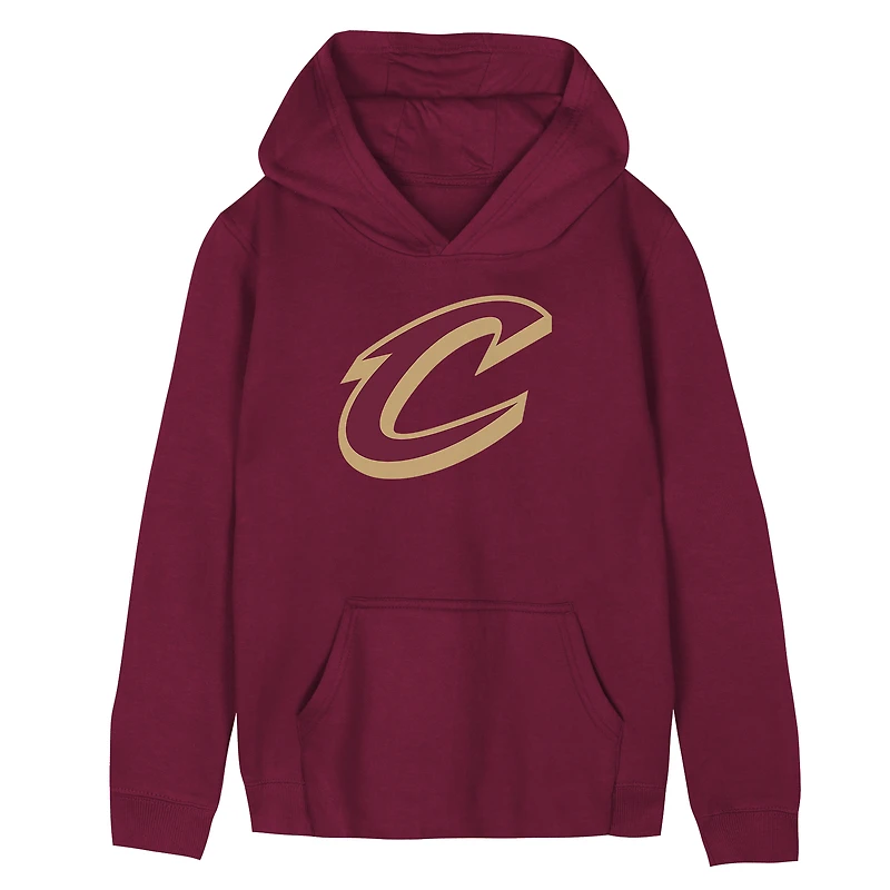Preschool Outerstuff  Wine Cleveland Cavaliers Primary Logo Hoodie
