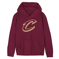 Preschool Outerstuff  Wine Cleveland Cavaliers Primary Logo Hoodie