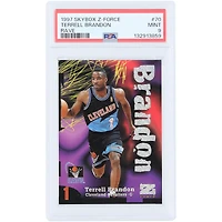 Terrell Brandon Cleveland Cavaliers 1997 Skybox Z-Force #70 #313/399 PSA Authenticated 9 Card