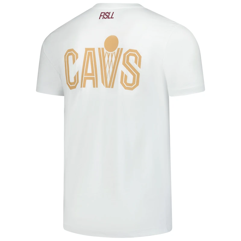 T-shirt unisexe blanc FISLL avec logo Burst des Cleveland Cavaliers