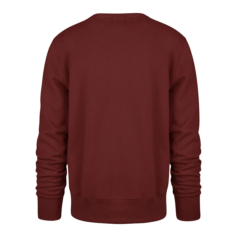 Unisex '47  Wine Cleveland Cavaliers Brush By Headline Crewneck Sweatshirt