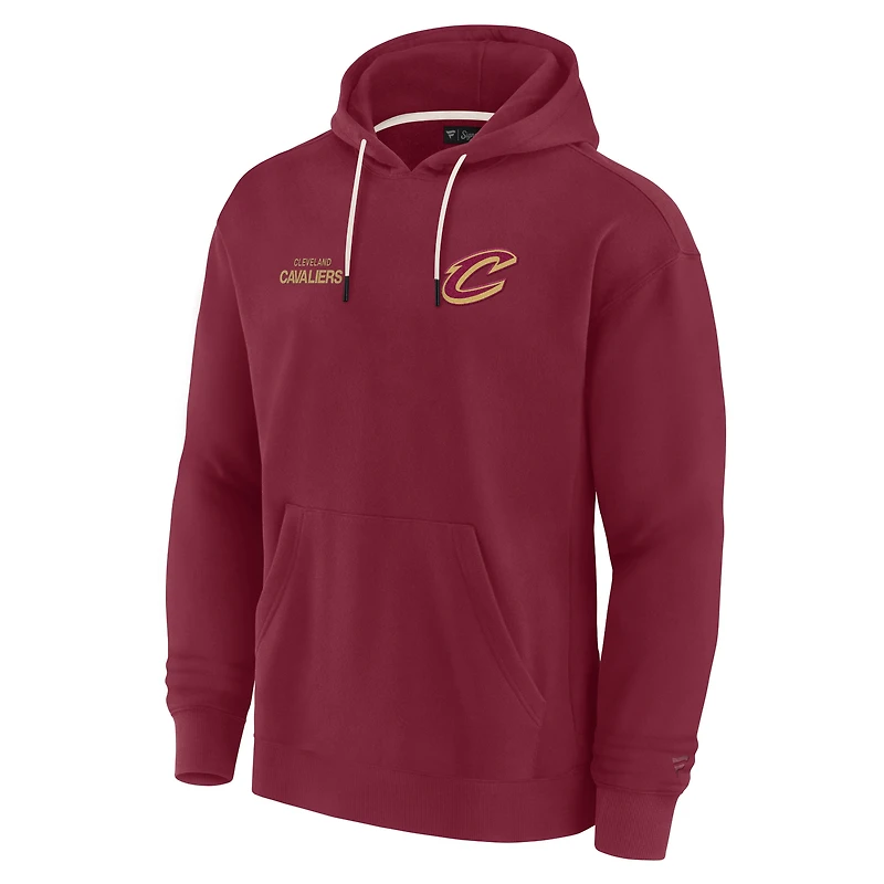 Sweat à capuche unisexe Fanatics Wine Cleveland Cavaliers Elements en polaire super douce