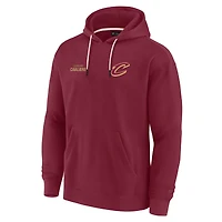 Sweat à capuche unisexe Fanatics Wine Cleveland Cavaliers Elements en polaire super douce