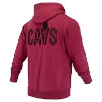 Sweat à capuche unisexe FISLL Wine Cleveland Cavaliers Logoman Shadow Collection