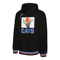 Sweat à capuche unisexe noir et épais Mitchell & Ness Cleveland Cavaliers