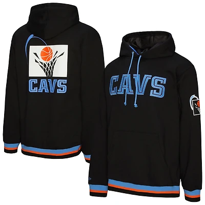 Unisex Mitchell & Ness Black Cleveland Cavaliers Vintage Heavyweight Hoodie