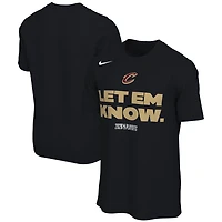 T-shirt unisexe Nike noir Cleveland Cavaliers 2026 NBA Playoffs Mantra